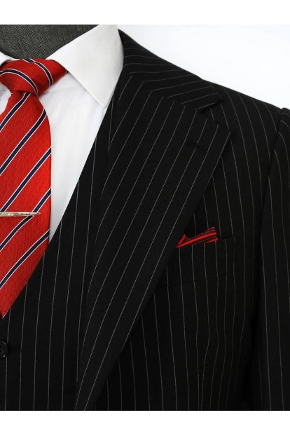 Custom-Made Black Suit 
